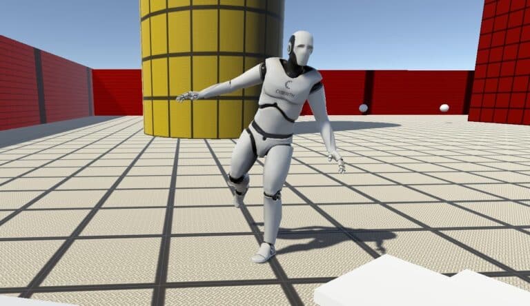 Cyberith Avatar in Soccer Posture