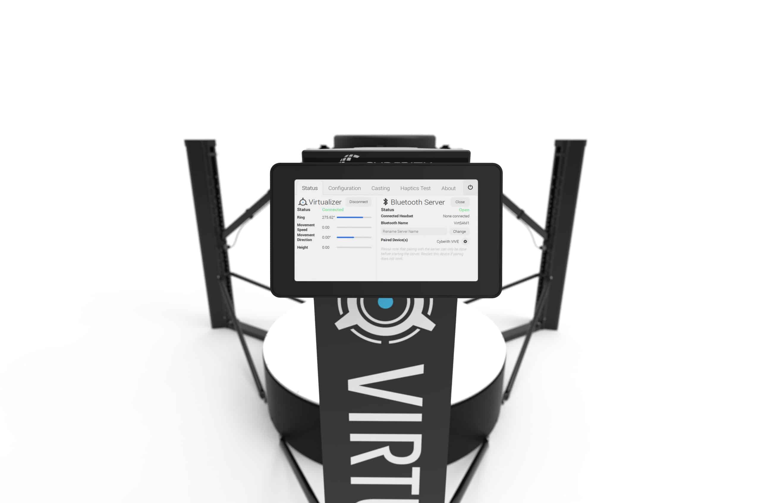 A render of the Virtualizer Stand-Alone Module showing the Status Tab