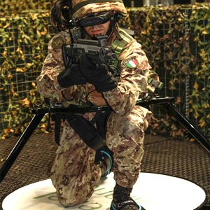 Italian Soldier in Virtualizer VR Treadmill