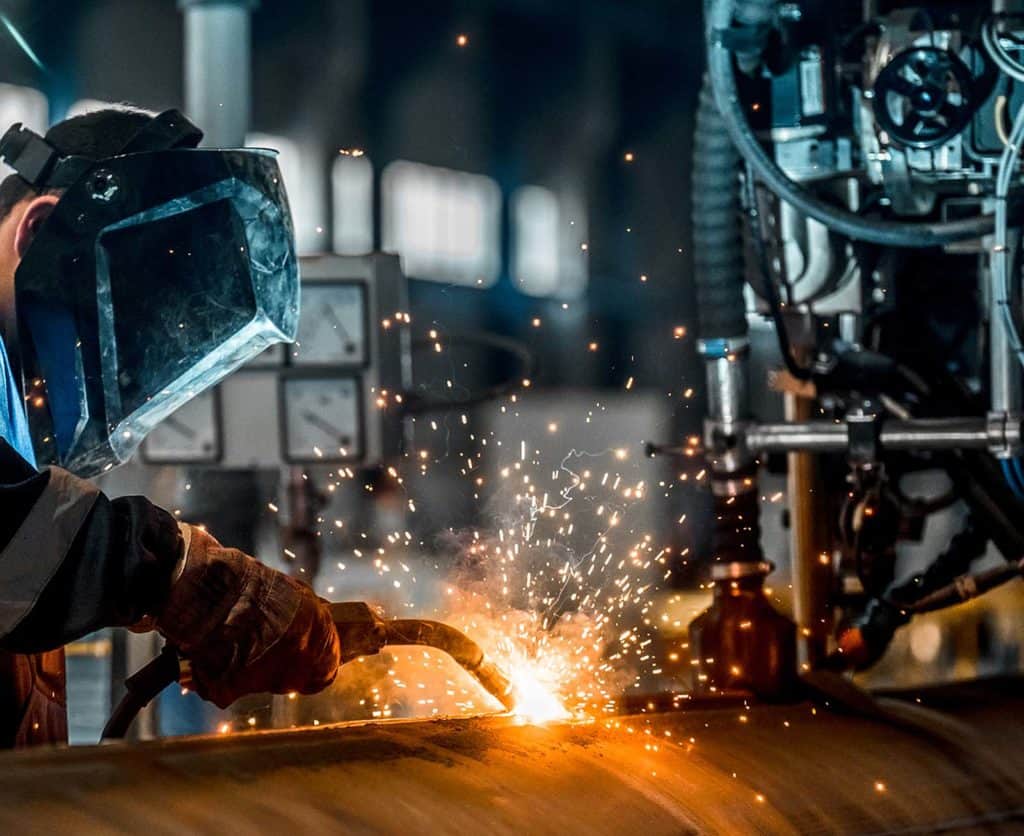 Welding Process to Symbolize Manufacturing